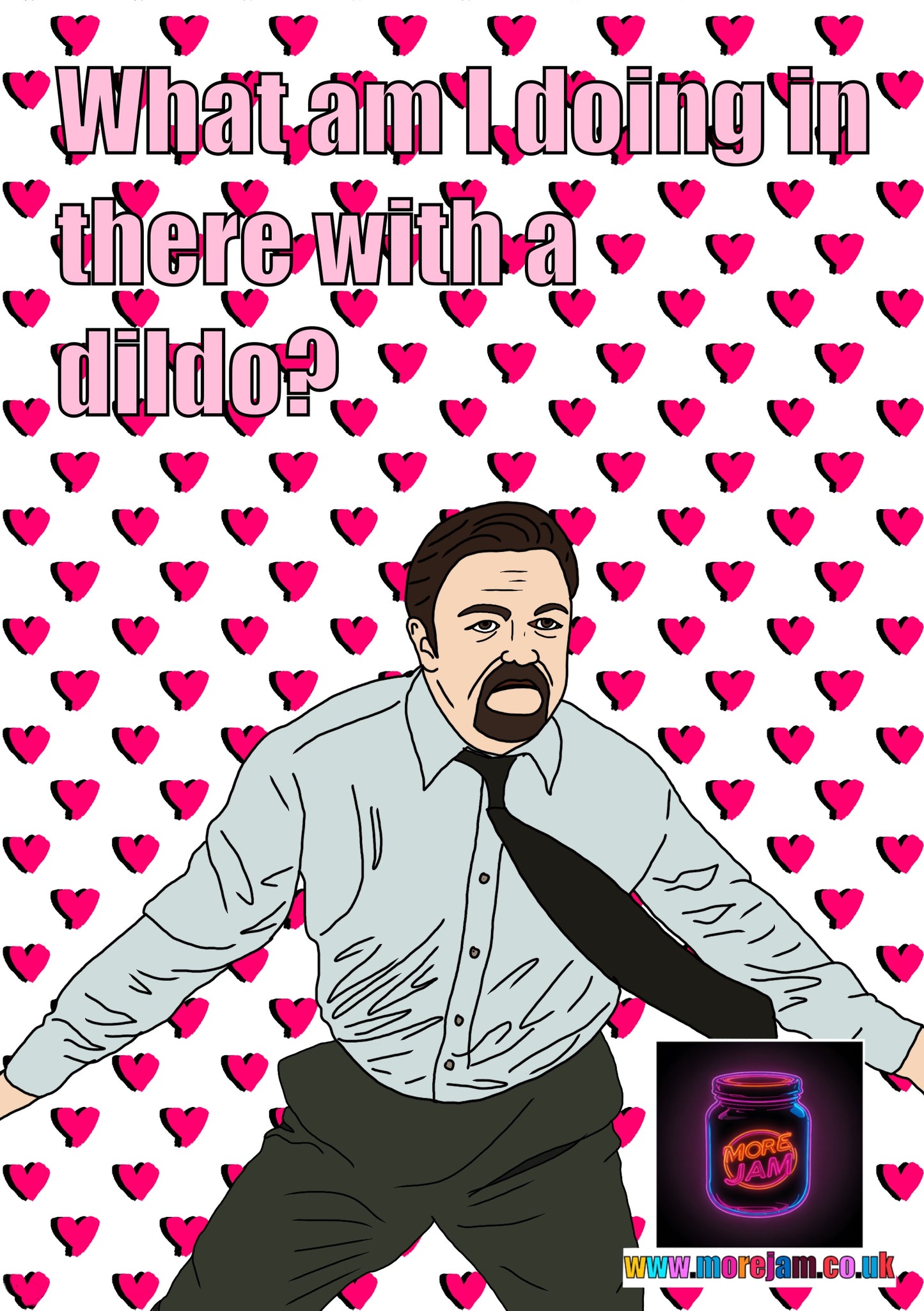 Valentine’s Day Card The Office UK Ricky Gervais David Brent