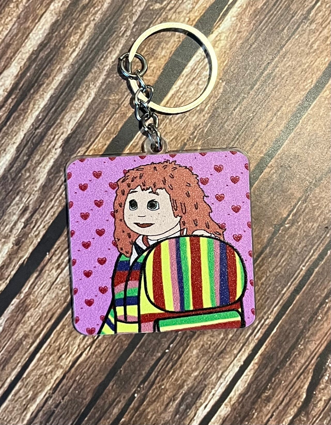 Tilly & Magic Bag Two Sided Keyring