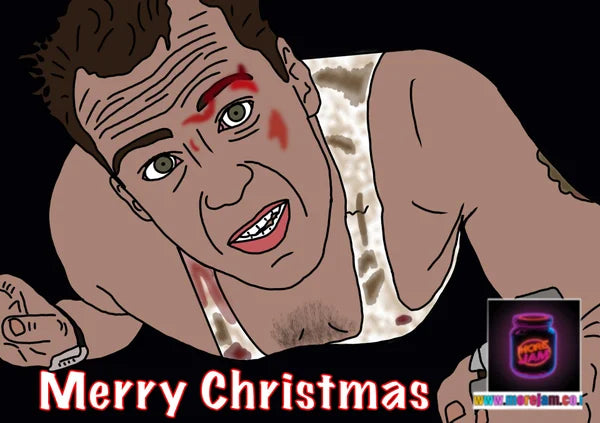 Die Hard | Funny Christmas Card | More Jam