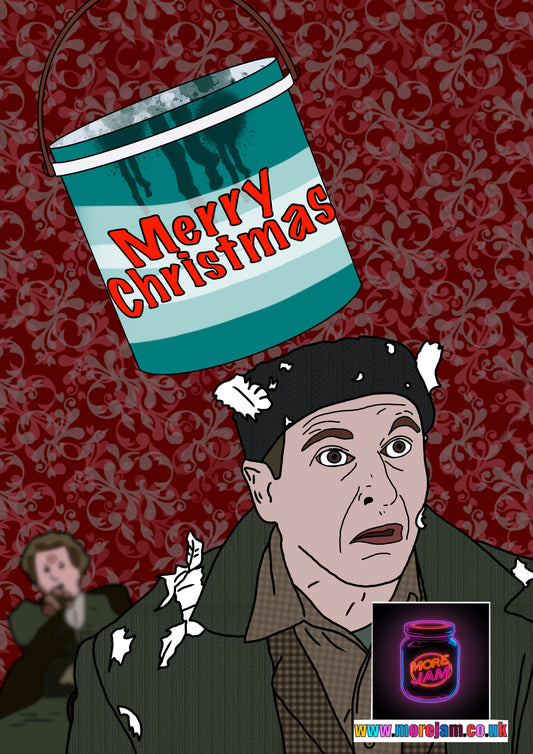 Christmas Card Home Alone Paint Can