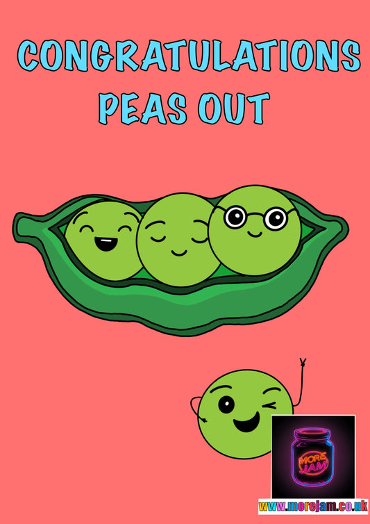 Any Occasion Card Congratulations Peas Out