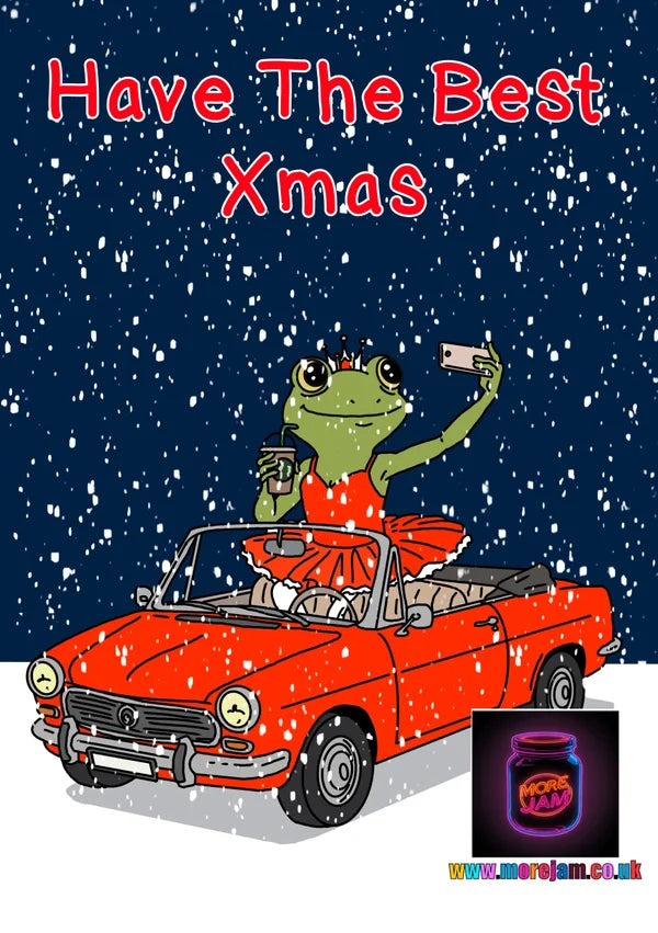 Frog Selfie | Funny Christmas Card  | More Jam