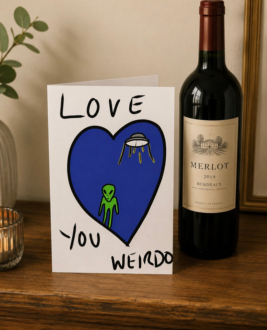 Love You Weirdo | Funny Rude Boyfriend Birthday Card | More Jam