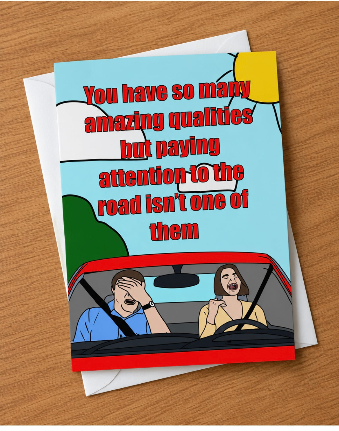 Driving Isn’t Your Strong Point | Funny Birthdaly Card | More Jam