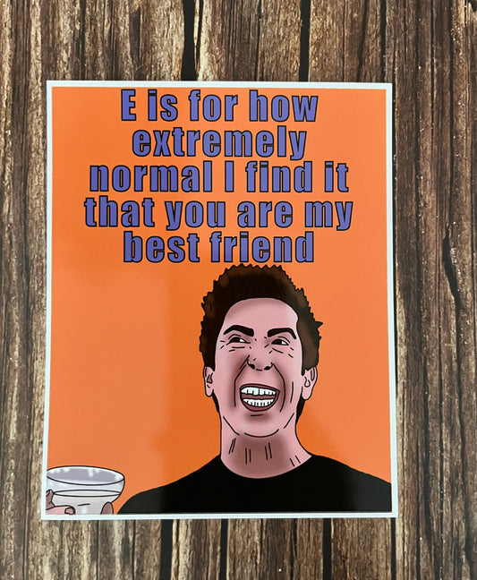 Ross Geller Best Friend Wine Sticker Labels