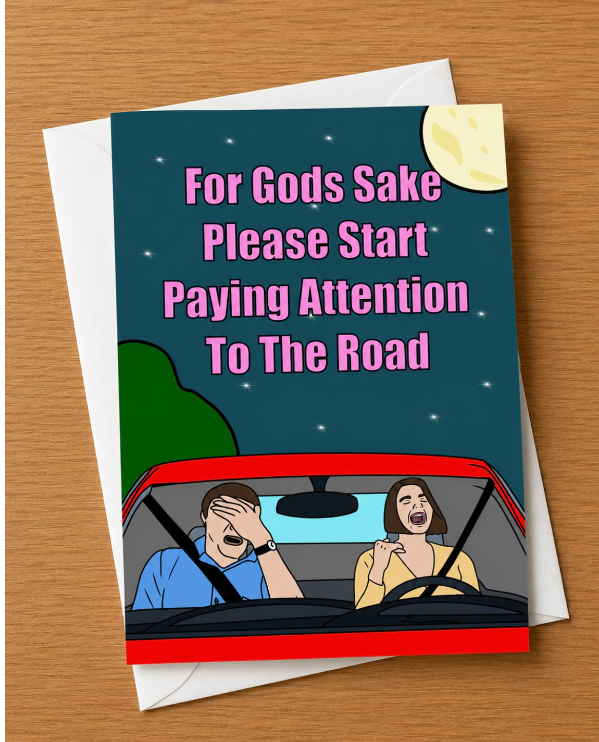 Bad Driver | Funny Birthdaly Card | More Jam