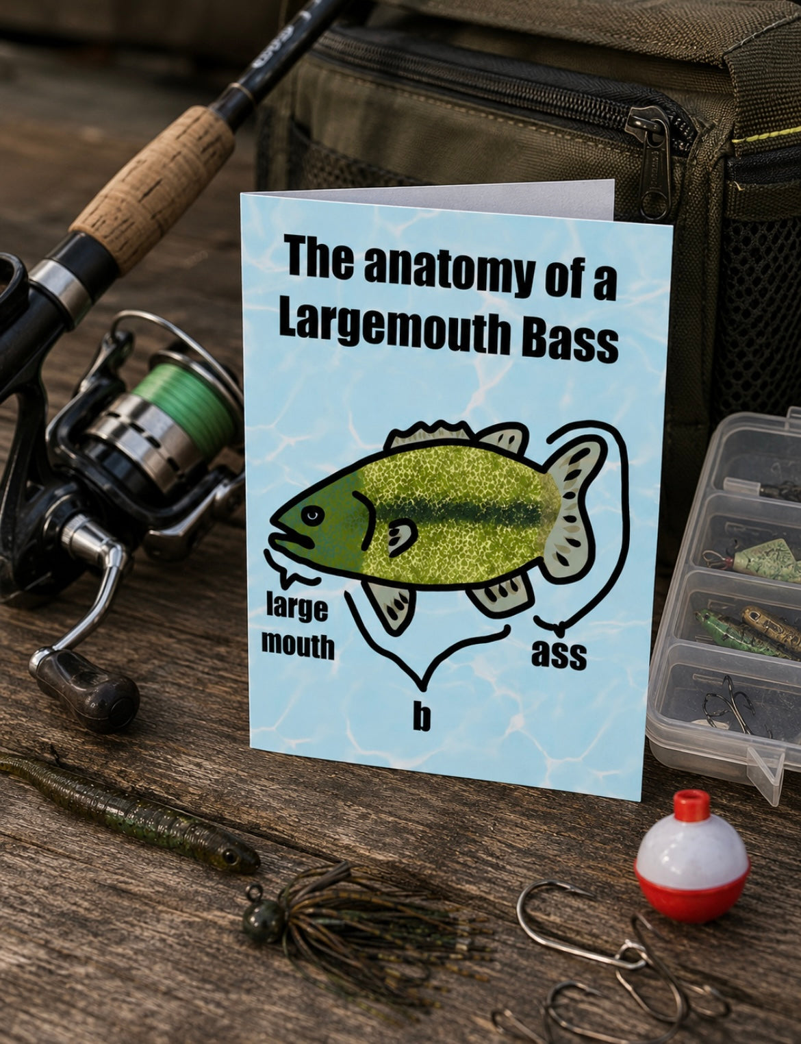 Fishing Enthusiasts | Funny Birthday Card | More Jam