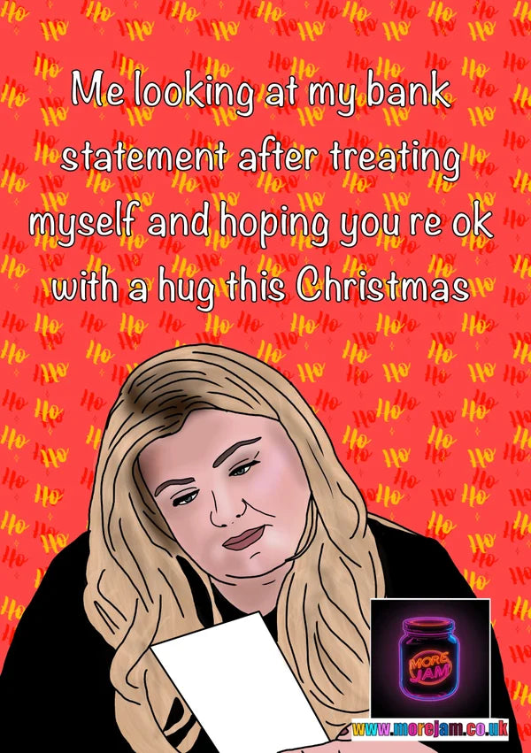 Gemma Collins Hugs | Funny Christmas Card | More Jam