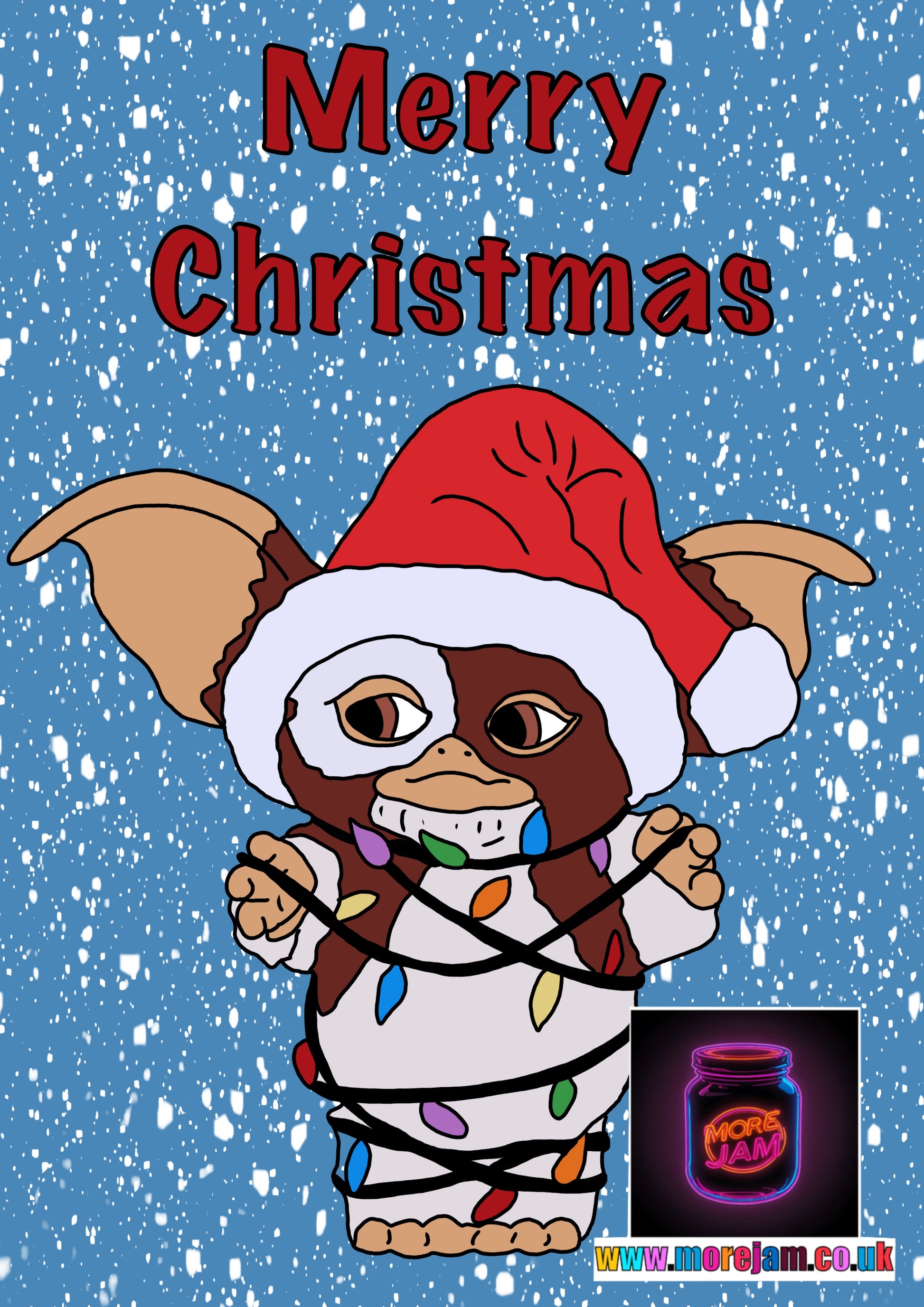 Gremlins Gizmo | Funny Christmas Card | More Jam
