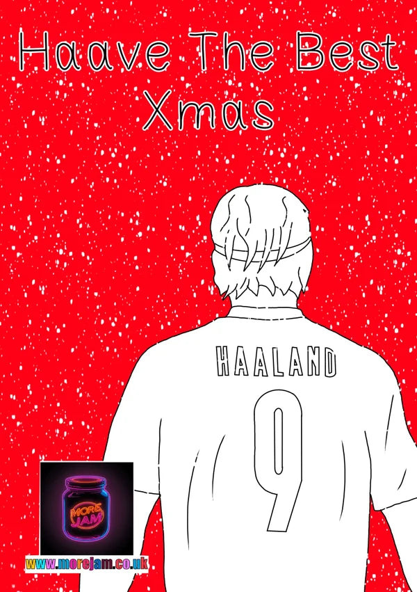 Haaland | Funny Christmas Card | More Jam