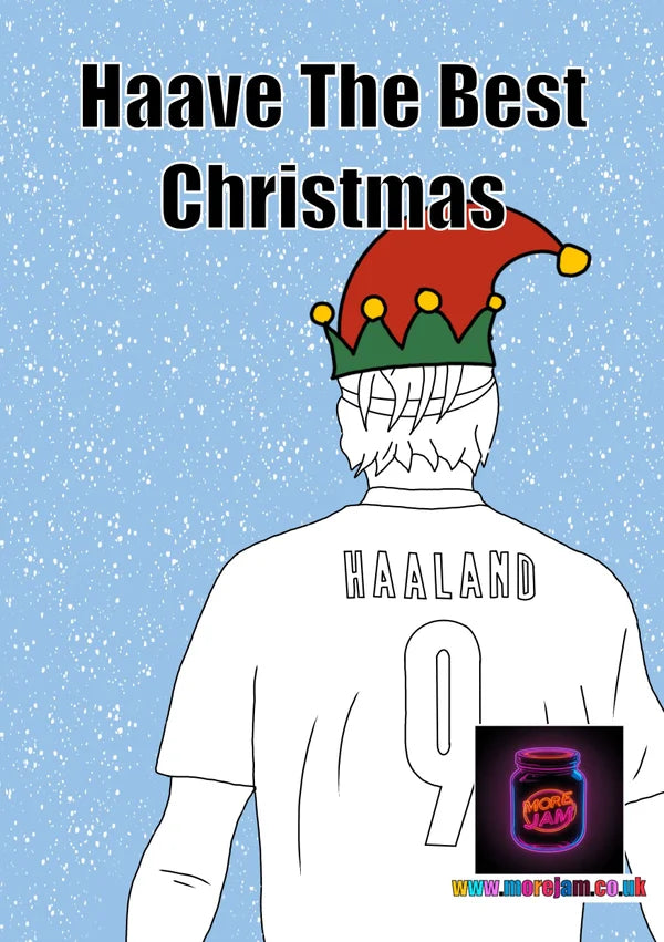 Haaland Man City | Funny Christmas Card | More Jam