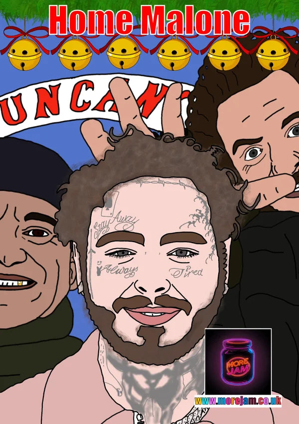 Home Alone Home Malone | Funny Christmas Card | More Jam