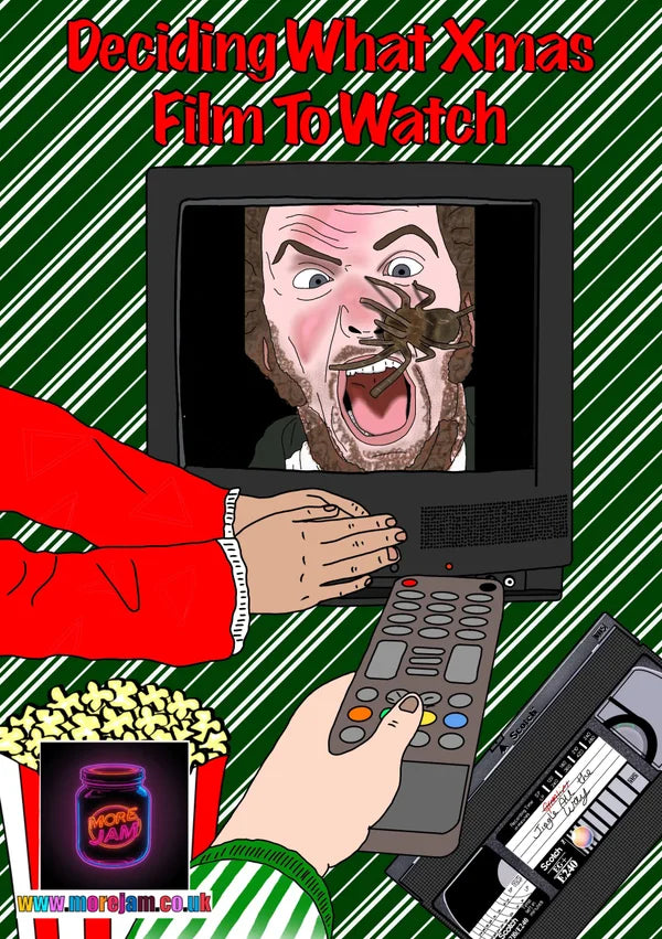 Home Alone Marv with the Tarantula Funny Christmas Card | More Jam