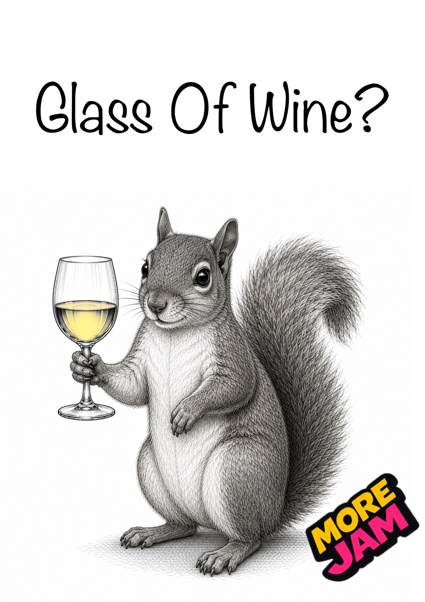 Sophisticated Squirrel | Funny Birthday Card | More Jam