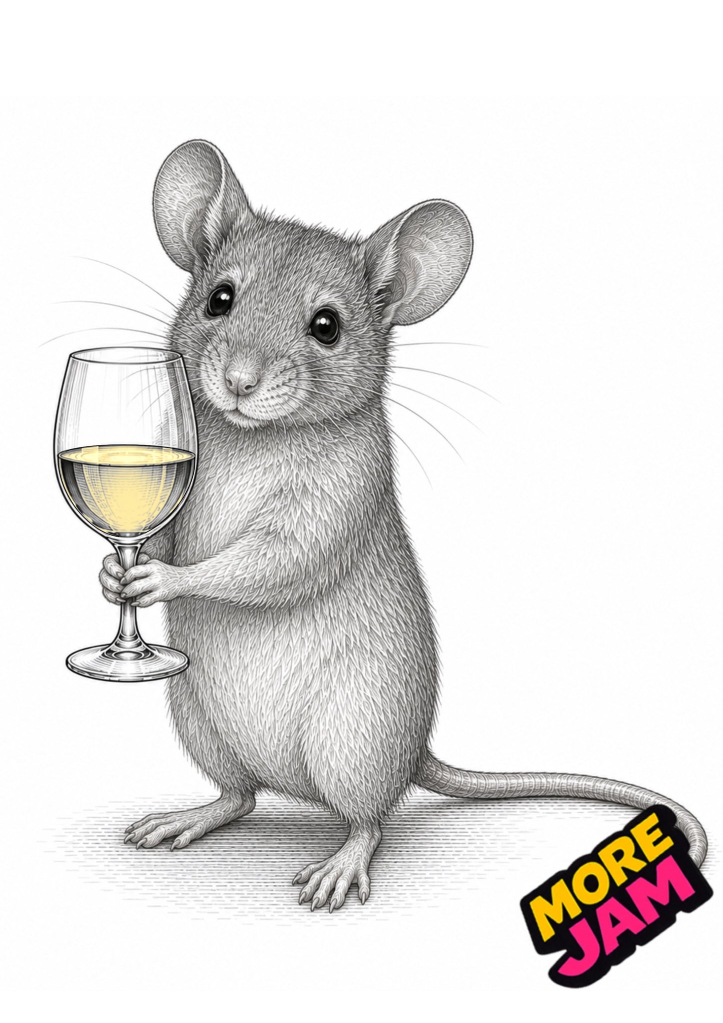 Sophisticated Mouse Print UK | Unique A4 Wall Art | More Jam