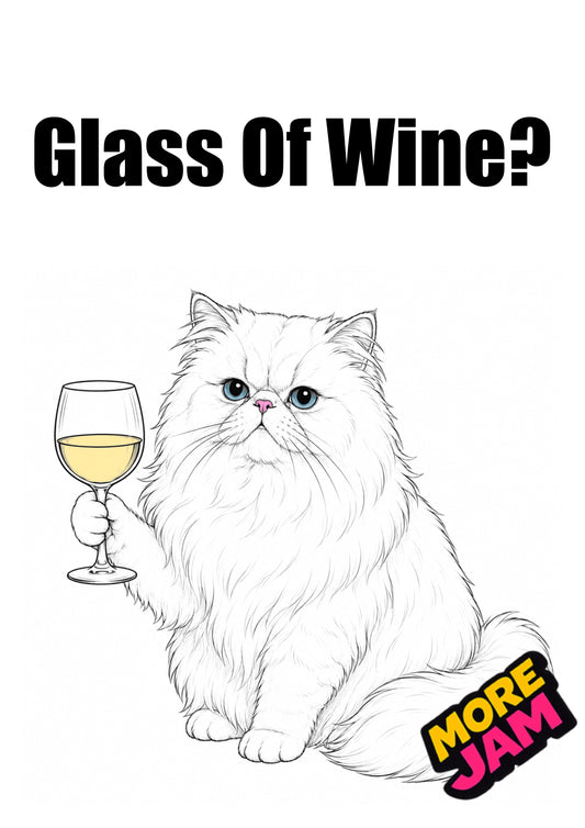 Sophisticated Persian Cat | Funny Birthday Card | More Jam