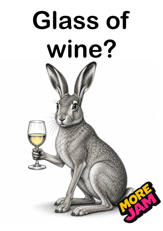 Sophisticated Hare | Funny Birthday Card | More Jam