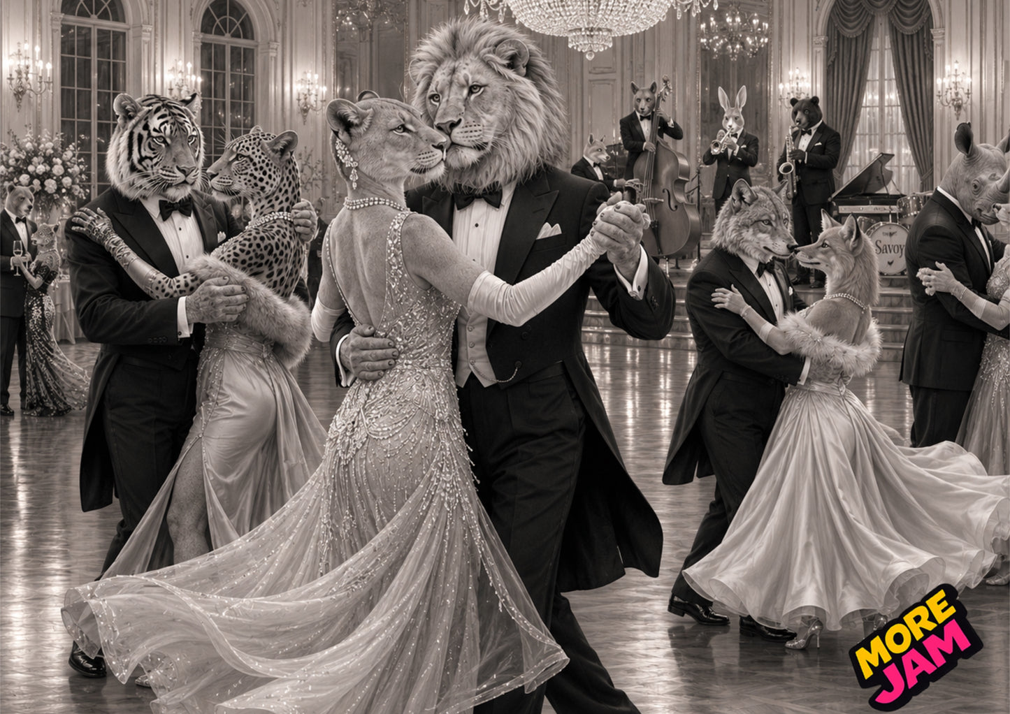 Sophisticated Ballroom Two Print UK | Unique A4 Wall Art | More Jam