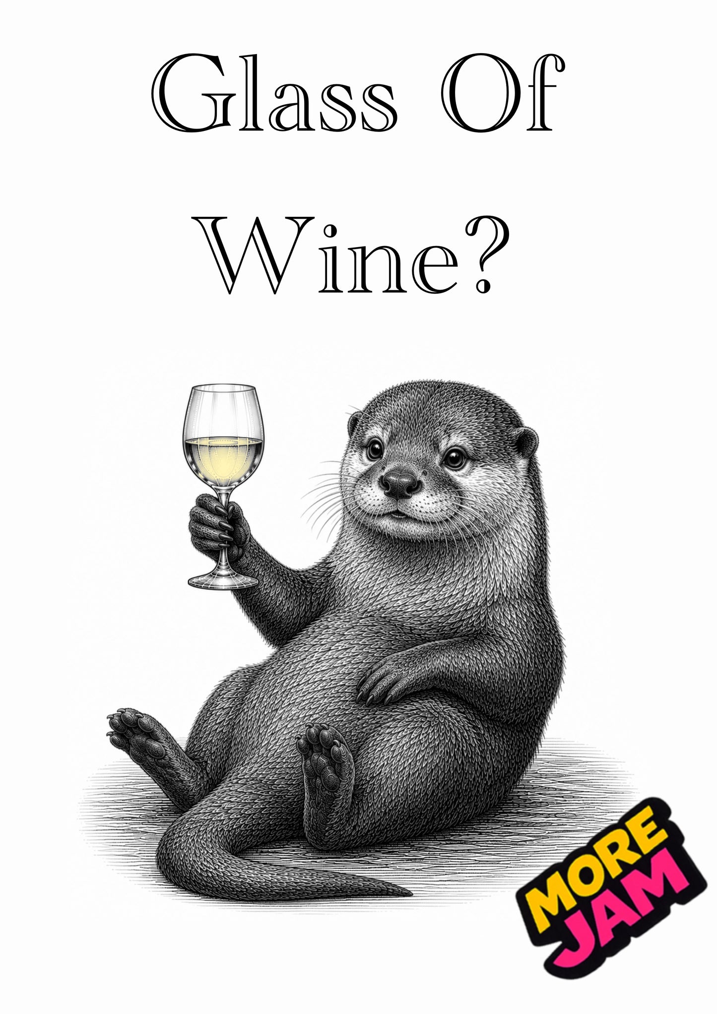 Sophisticated Otter | Funny Birthday Card | More Jam