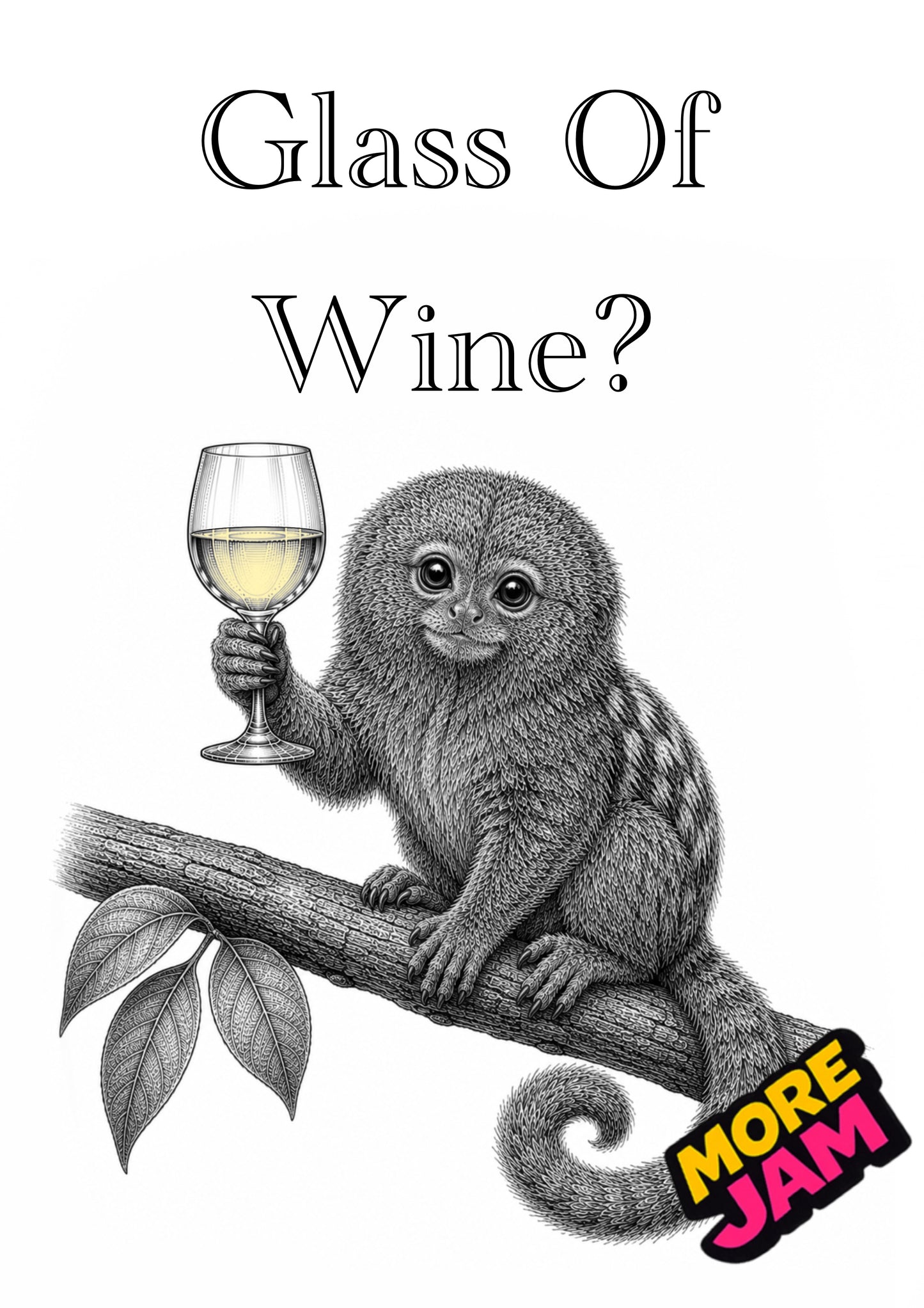 Sophisticated Pygmy Marmoset | Funny Birthday Card | More Jam