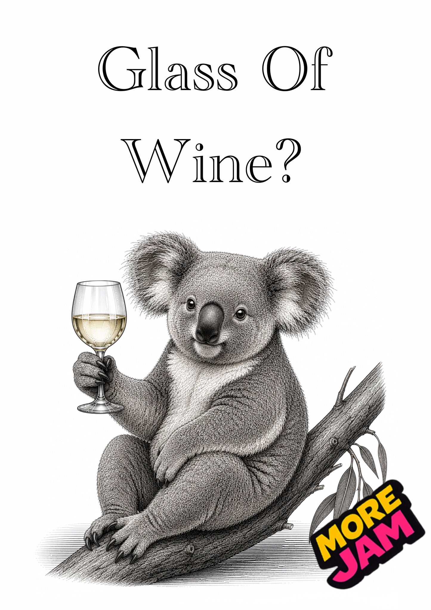 Sophisticated Koala | Funny Birthday Card | More Jam