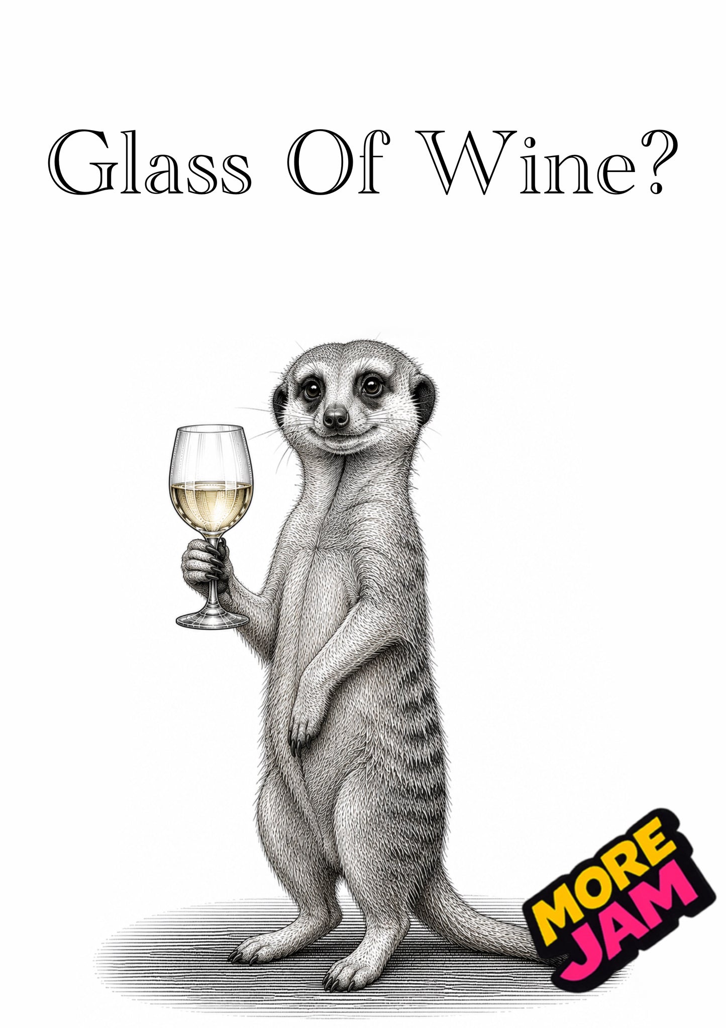 Sophisticated Meerkat | Funny Birthday Card | More Jam