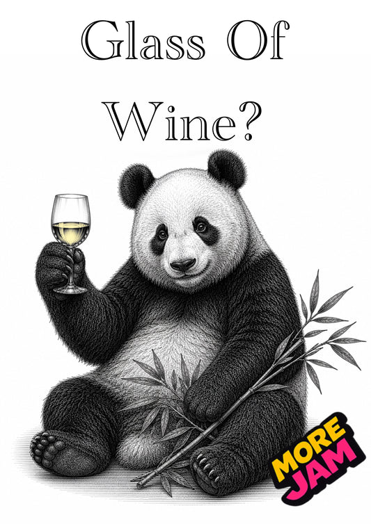 Sophisticated Panda | Funny Birthday Card | More Jam