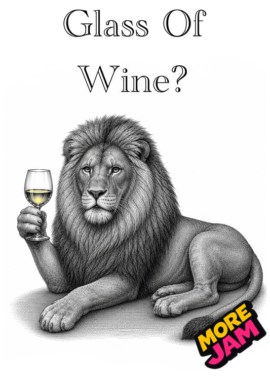 Sophisticated Lion | Funny Birthday Card | More Jam