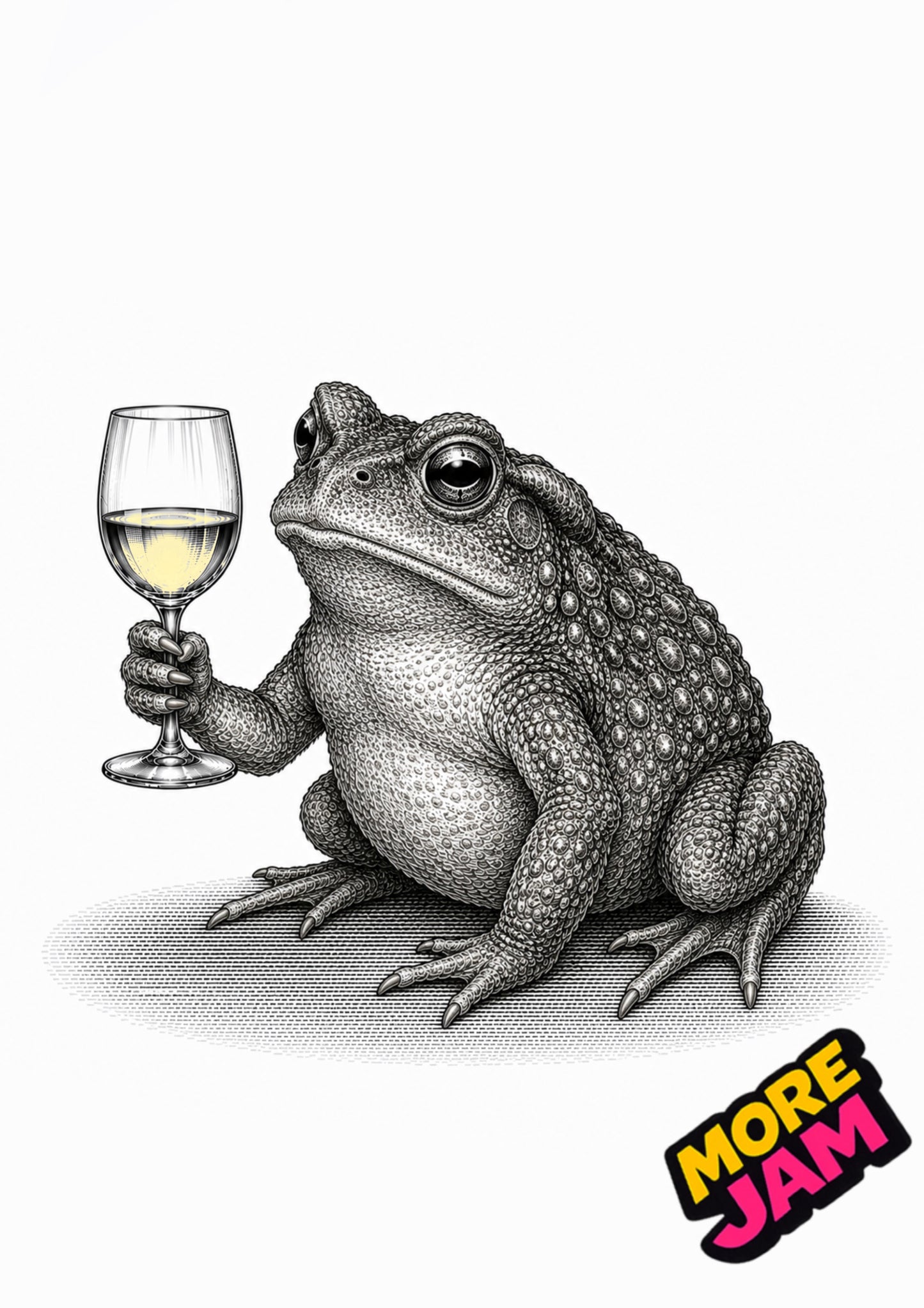 Sophisticated Toad Print UK | Unique A4 Wall Art | More Jam