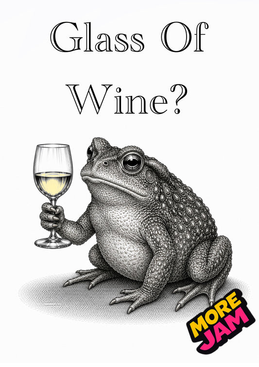 Sophisticated Toad | Funny Birthday Card | More Jam