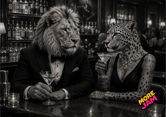 Sophisticated Cocktail Bar Print UK | Unique A4 Wall Art | More Jam