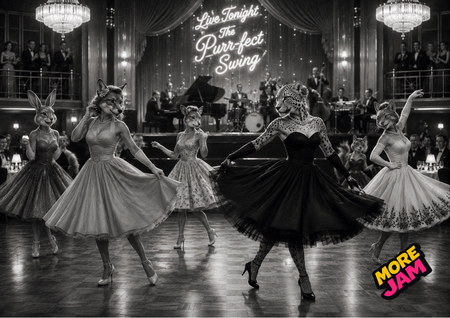 Sophisticated Girl Dance Print UK | Unique A4 Wall Art | More Jam