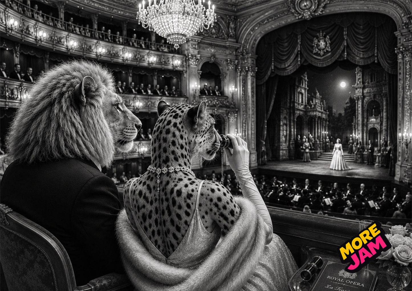 Sophisticated Opera Date Print UK | Unique A4 Wall Art | More Jam