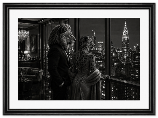 Sophisticated Animals Views Print UK | Unique A4 Wall Art | More Jam