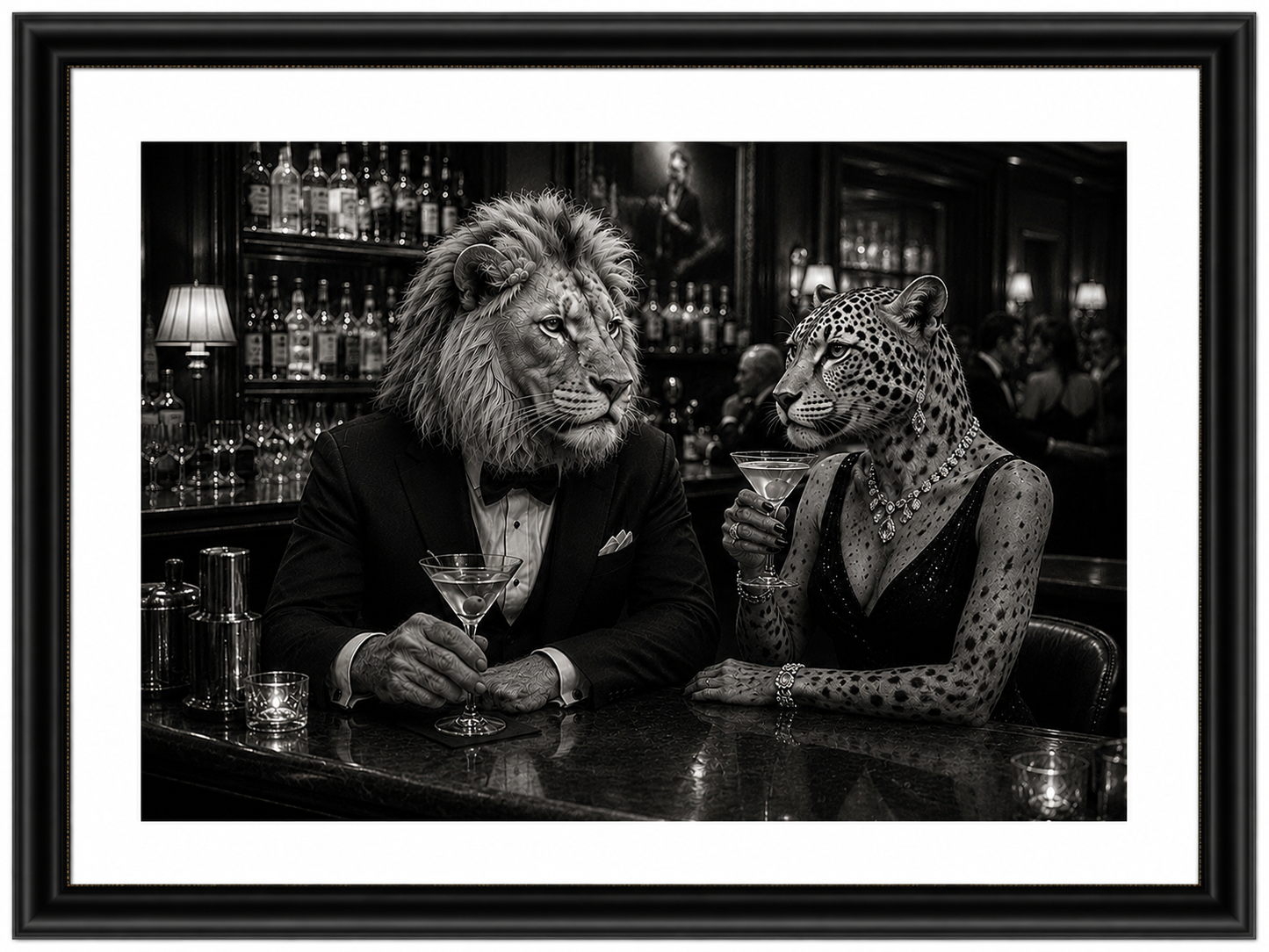 Sophisticated Cocktail Bar Print UK | Unique A4 Wall Art | More Jam