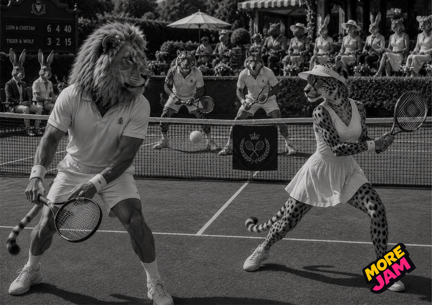 Sophisticated Tennis Print UK | Unique A4 Wall Art | More Jam