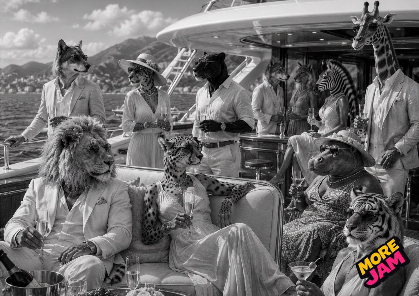 Sophisticated Yacht Days Print UK | Unique A4 Wall Art | More Jam