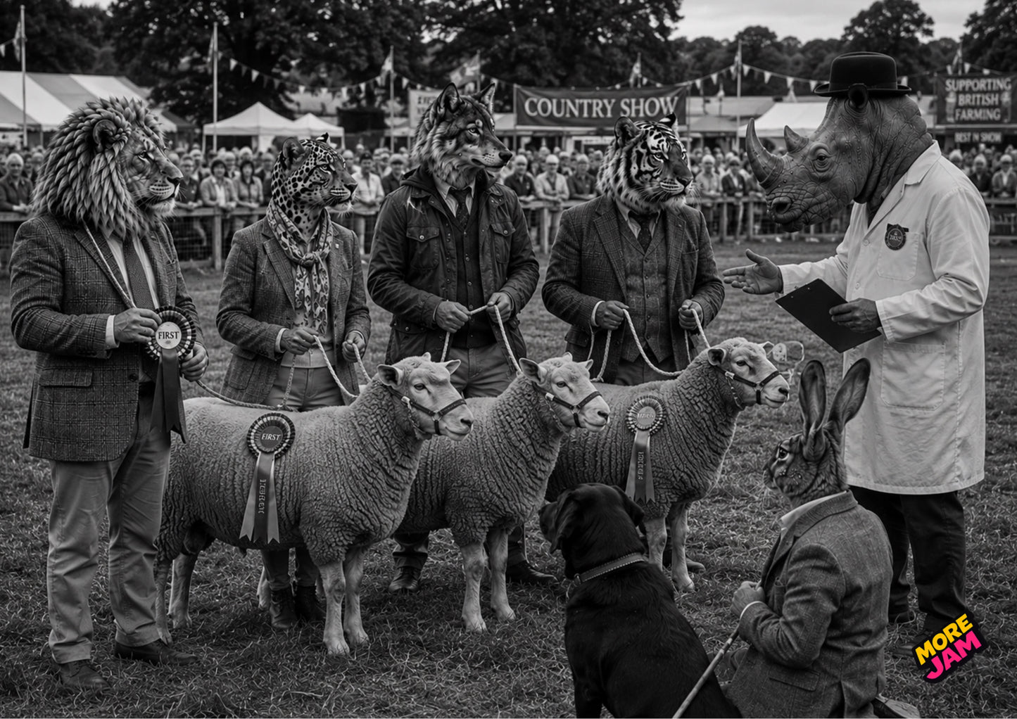 Sophisticated Country Show Judging Competition UK | Unique A4 Wall Art | More Jam