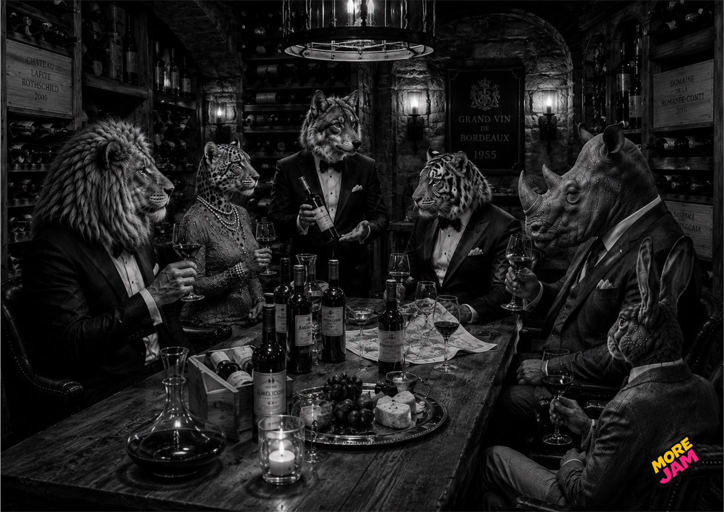 Sophisticated The Wine Cellar UK | Unique A4 Wall Art | More Jam