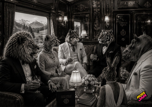 Sophisticated Orient Express Compartment UK | Unique A4 Wall Art | More Jam