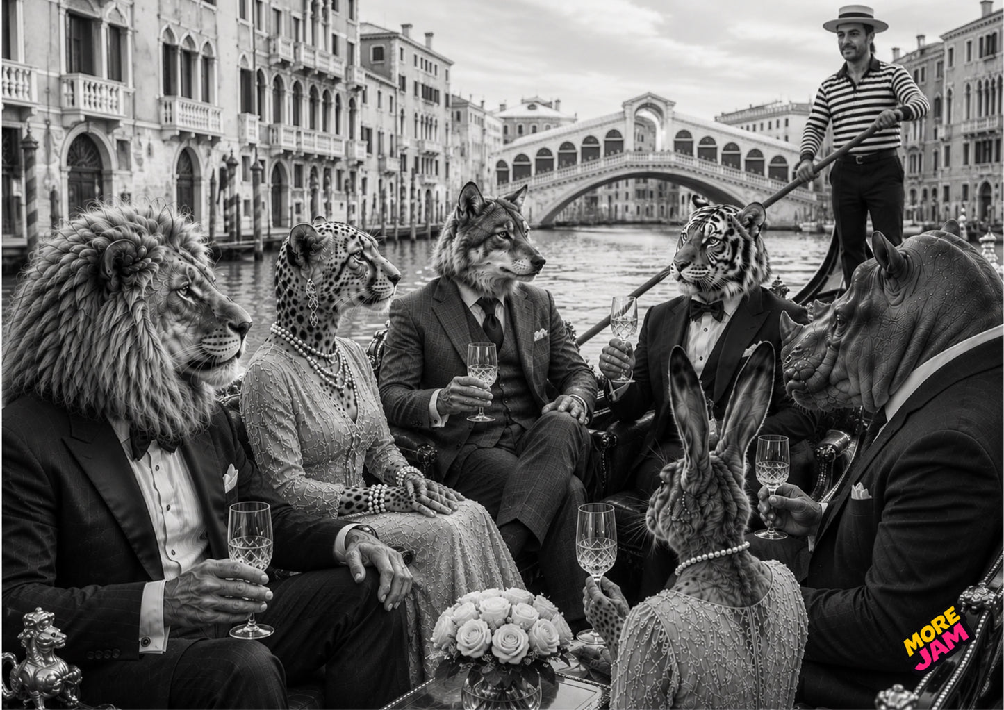 Sophisticated Venice Gondola Ride UK | Unique A4 Wall Art | More Jam