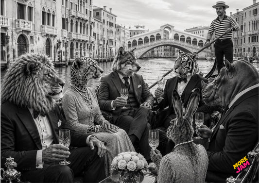 Sophisticated Venice Gondola Ride UK | Unique A4 Wall Art | More Jam