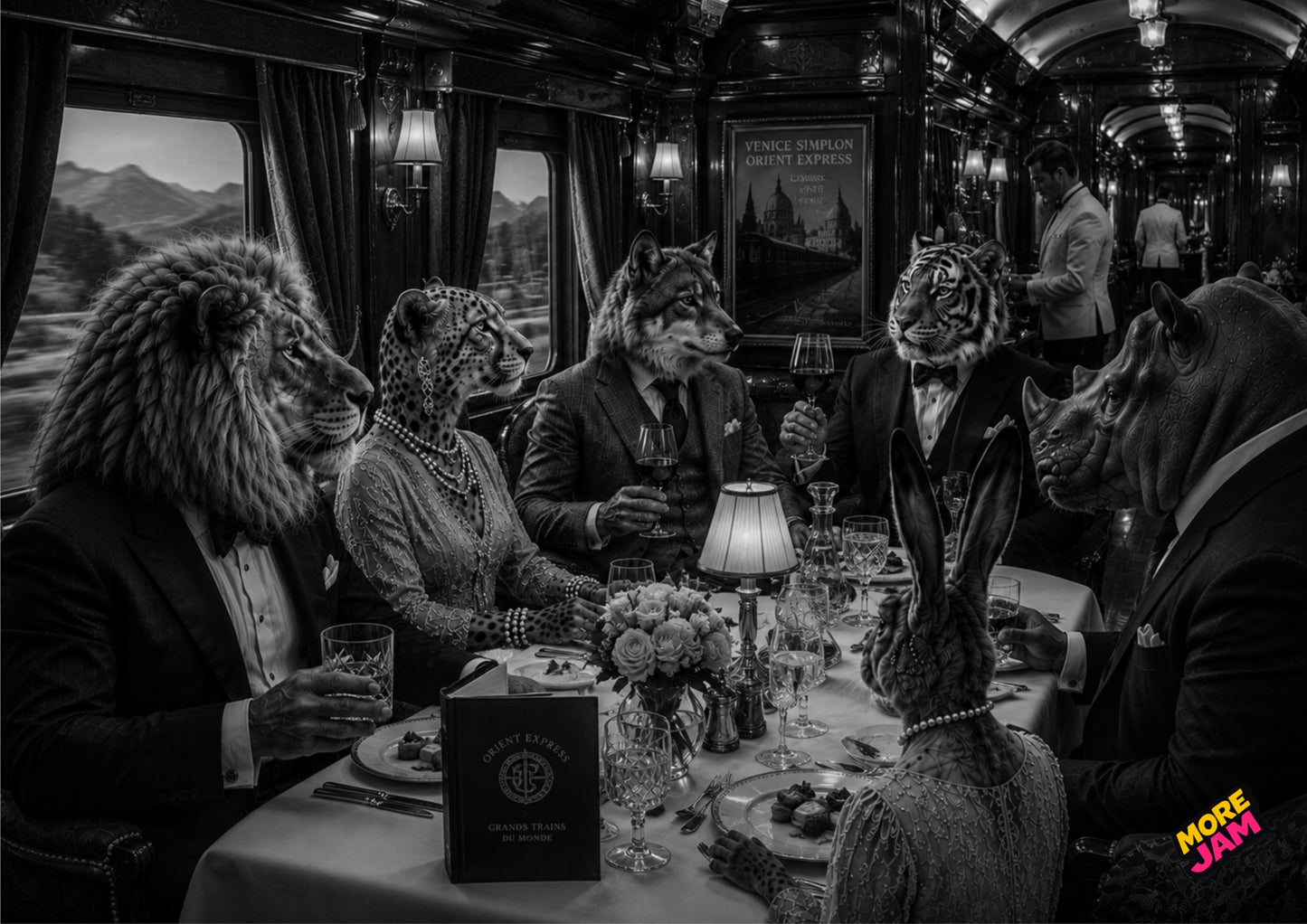 Sophisticated Luxury Sleeper Train UK | Unique A4 Wall Art | More Jam