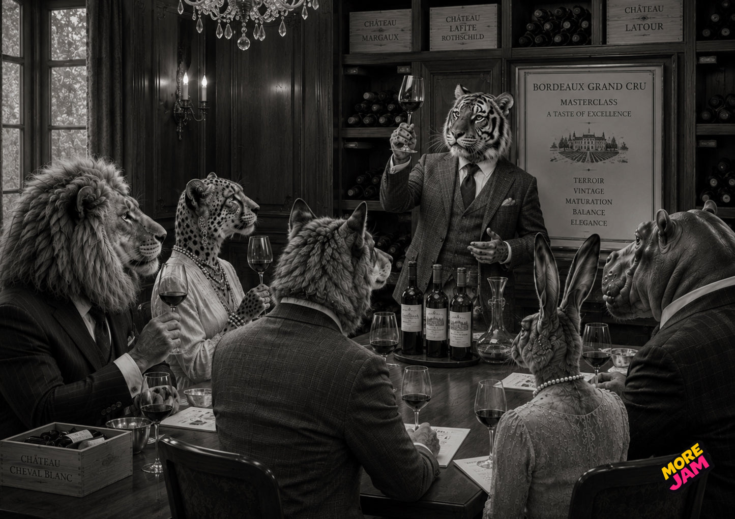 Sophisticated Wine Tasting UK | Unique A4 Wall Art | More Jam