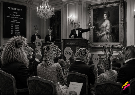 Sophisticated Art Auction Bidding UK | Unique A4 Wall Art | More Jam