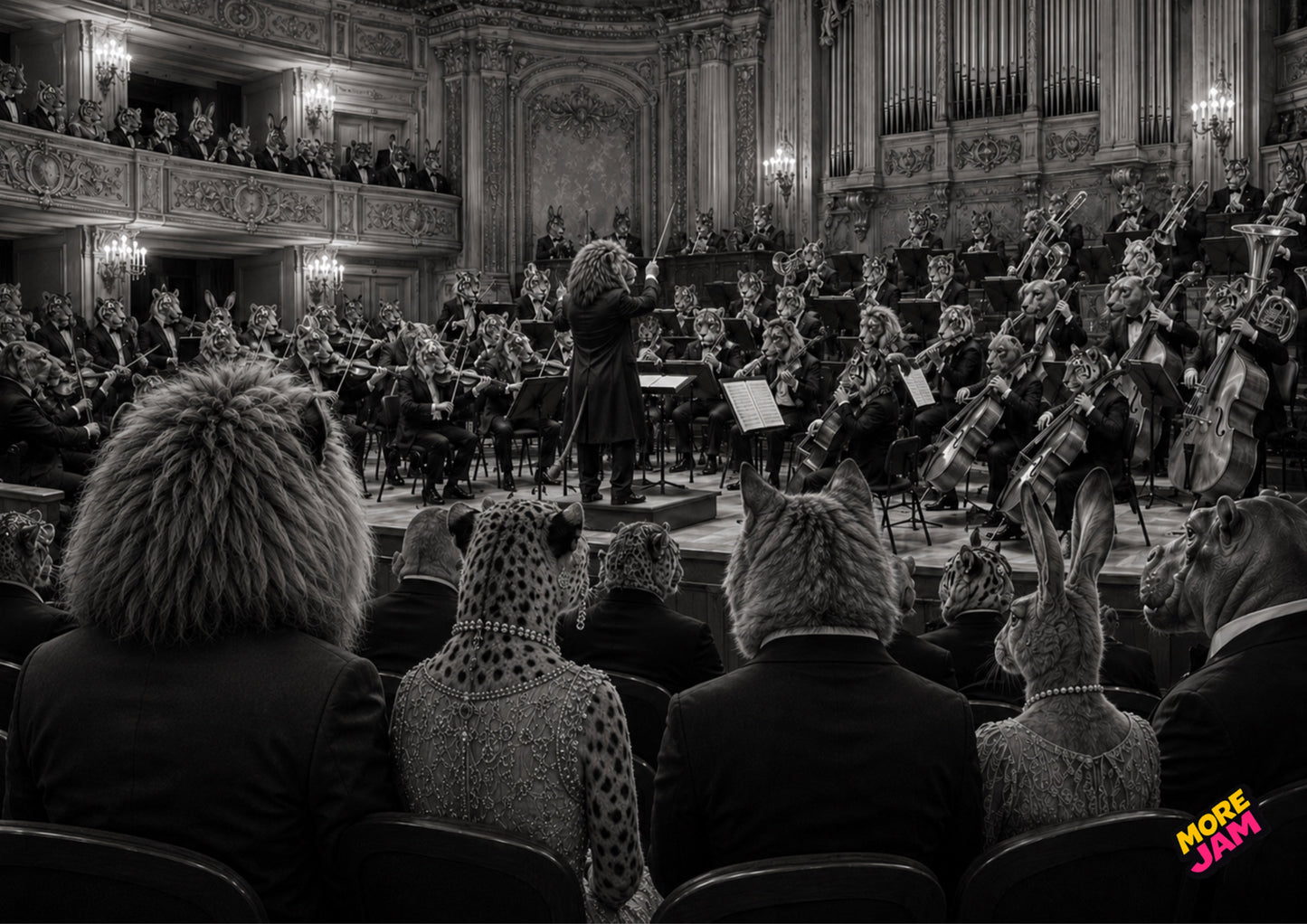 Sophisticated Orchestra Concert Hall UK | Unique A4 Wall Art | More Jam