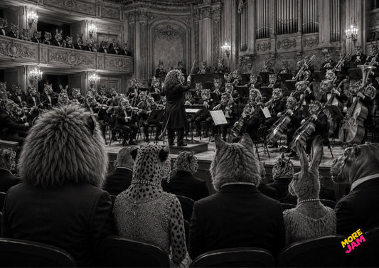 Sophisticated Orchestra Concert Hall UK | Unique A4 Wall Art | More Jam