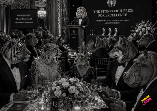 Sophisticated Black Tie Awards UK | Unique A4 Wall Art | More Jam