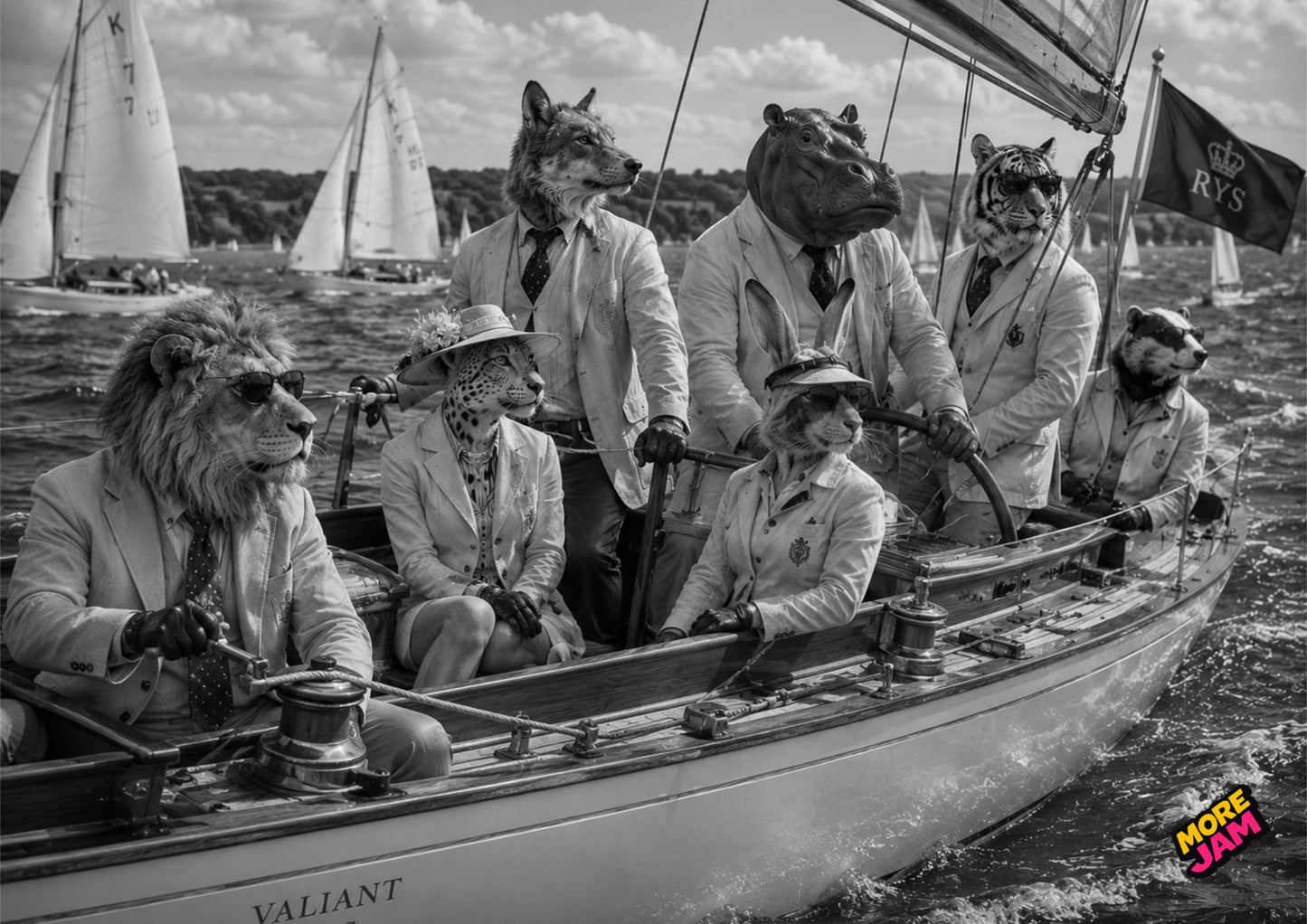 Sophisticated Sailing Regatta UK | Unique A4 Wall Art | More Jam