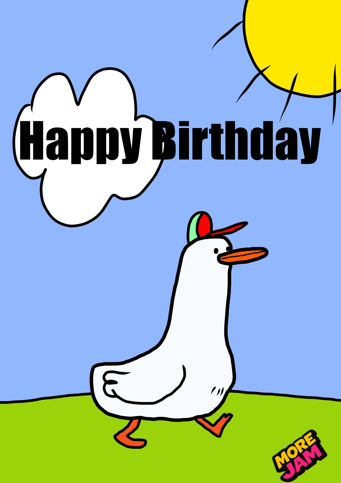 Happy Birthday Goose Card | Funny Birthday Card | More Jam